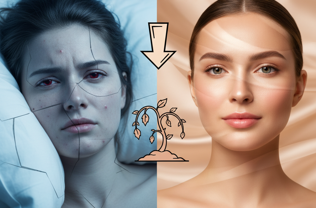 Stressed, Sleep Deprived Skin